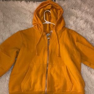Yellow hoodie